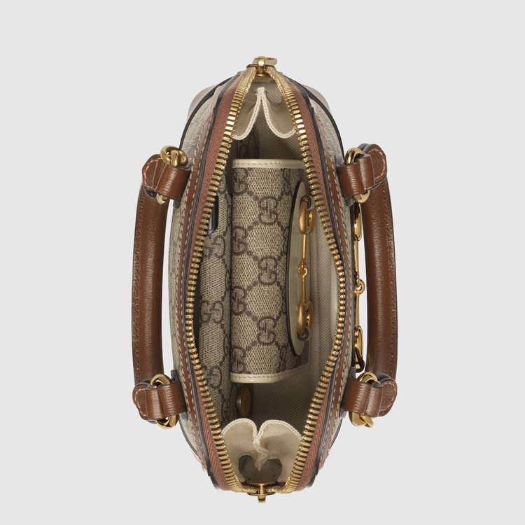 640716.92TCG.8563.008.065.0000.Light Gucci Horsebit 1955 mini top handle bag